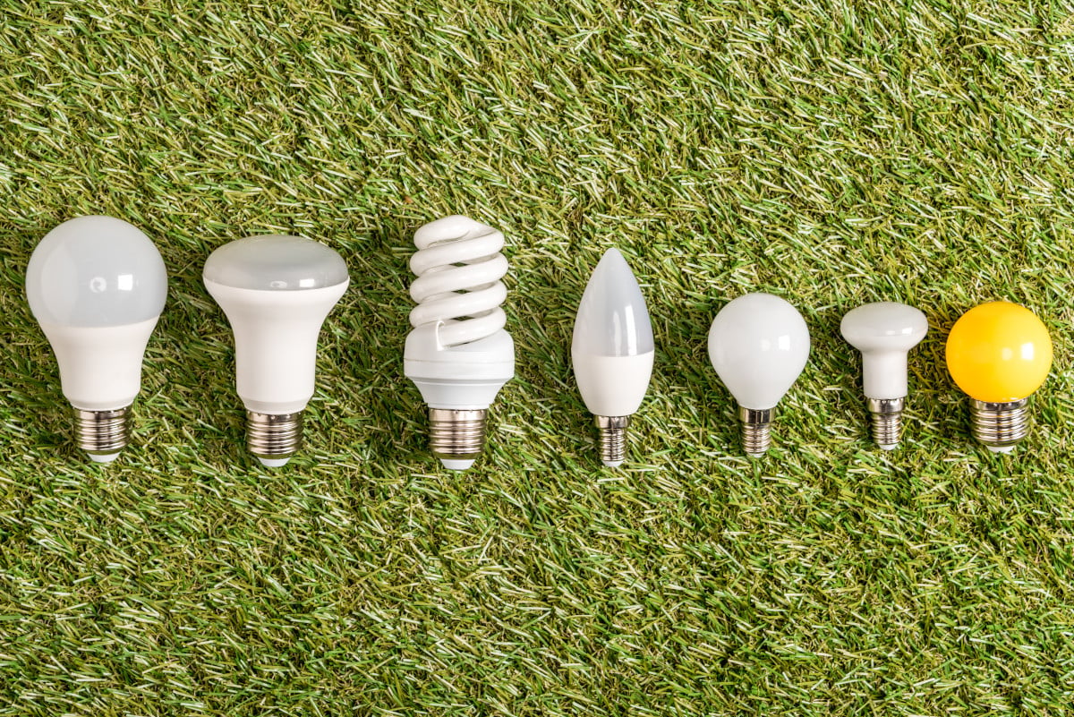 burgesons-flat-lay-of-fluorescent-lamps-on-green-grass