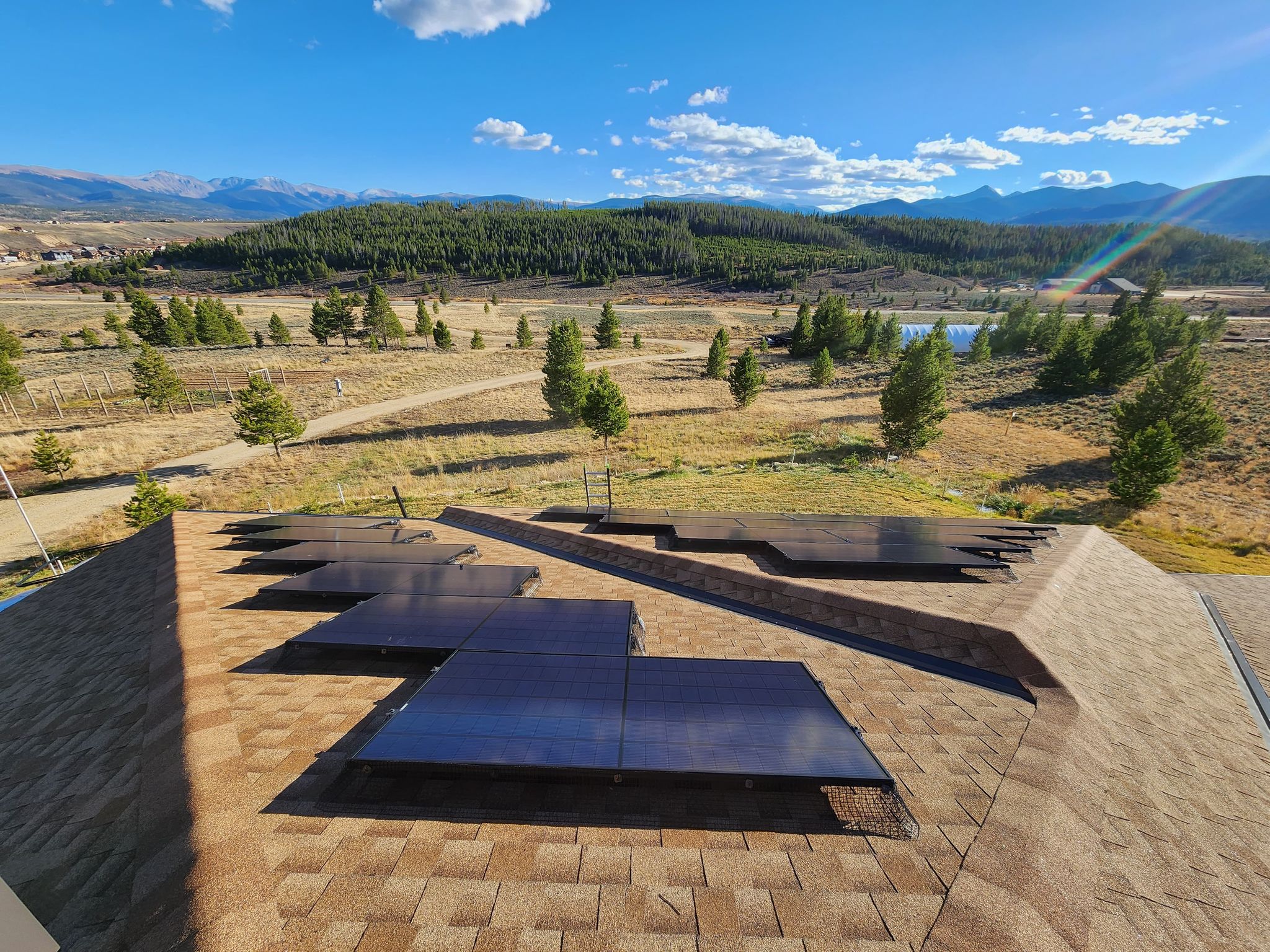 Solar panels on a roof